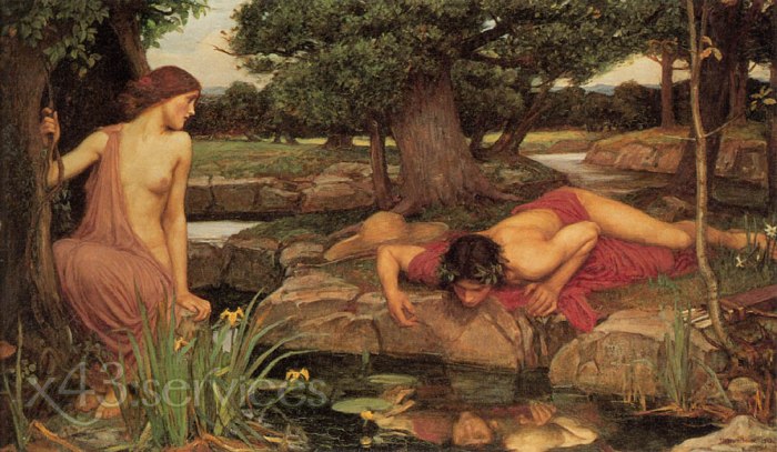 John Waterhouse - Echo und Narcissus